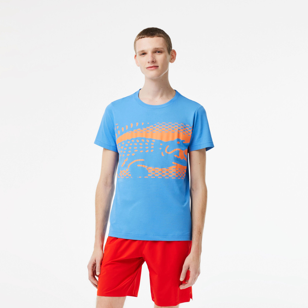 Мужское теннисное поло Lacoste T-Shirt Men - Blue