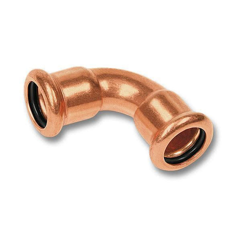 Пресс отвод для медных труб SANHA 28 х 90° (ВПр)