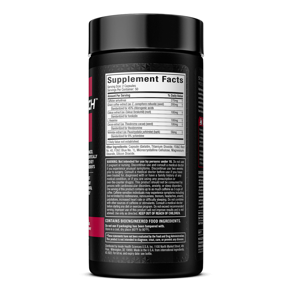 MuscleTech, Hydroxycut Hardcore Elite, 100 термокапсул с быстрым высвобождением