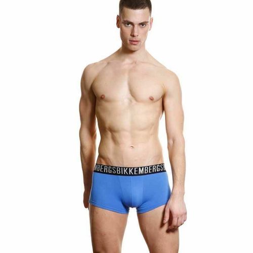 Мужские трусы боксеры темно-голубые Bikkembergs Blue Boxer