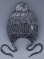 Шапка для мальчика осенняя на завязках