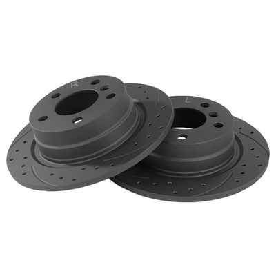 Диск тормозной задний перфорированный PRO-Line с покрытием (компл.2 шт) BMW 1-Serie (E81/F20) 1.6/1.8L,1.6D/1.8D all 05 GANZ GIJ06072S