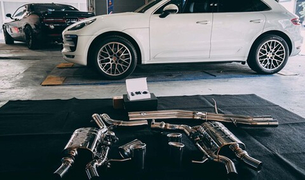 Спортивная выхлопная система с заслонками для Porsche Macan 95B 3.0T 2019+ Порше Макан