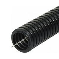 Труба гофрированная ПНД черная 16 мм с протяжкой 25 м