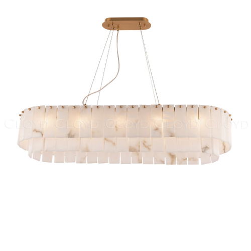 Люстра Cloyd HERCULANUM-A C10 / шир. 100 см - алебастр - латунь (арт.11158)