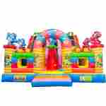 Коммерческий надувной батут «Дружная компания»,  8*6*5 м.