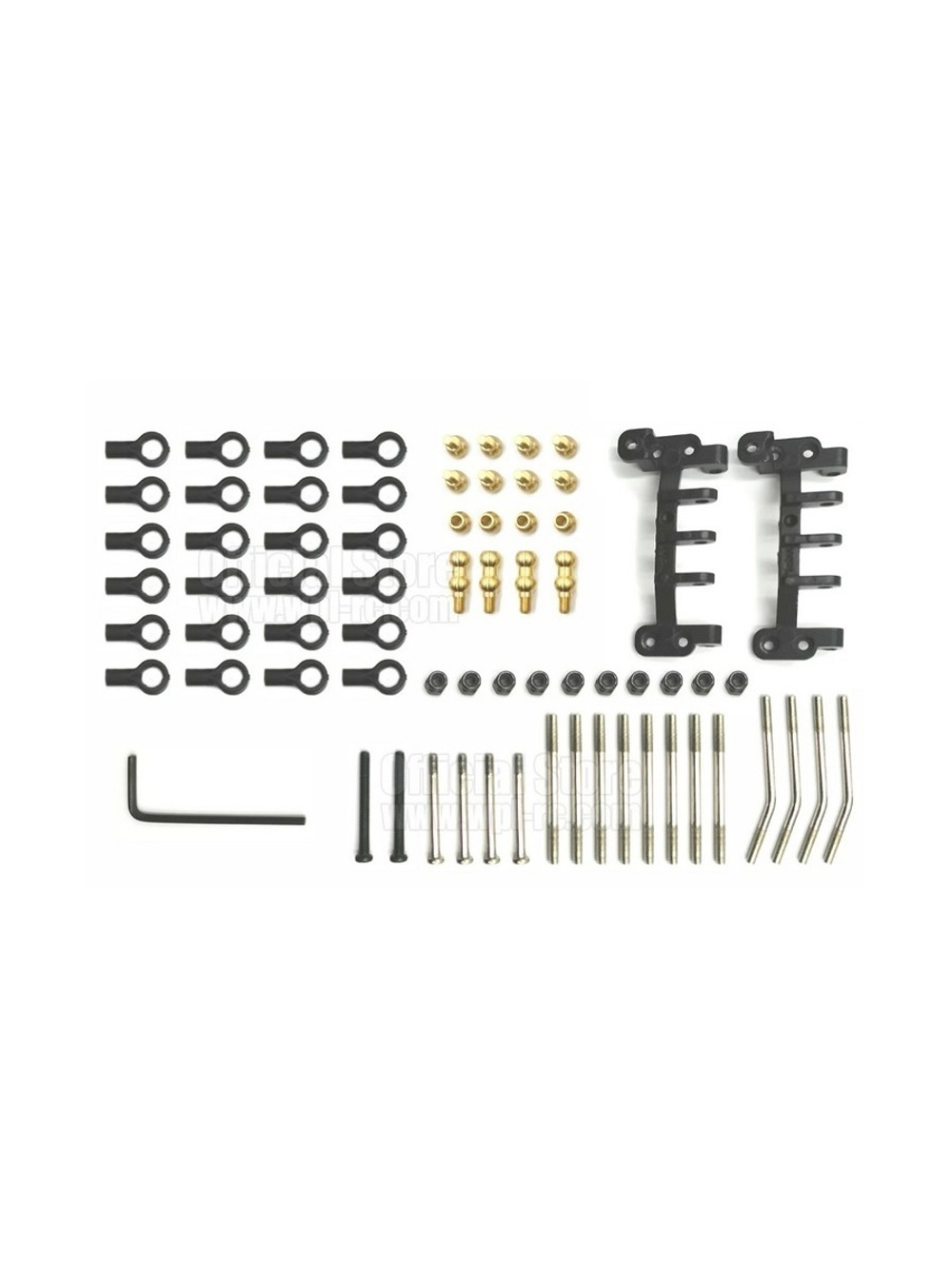 Комплект металлических деталей подвески WPL (тюнинг) для моделей C14, C24, С34