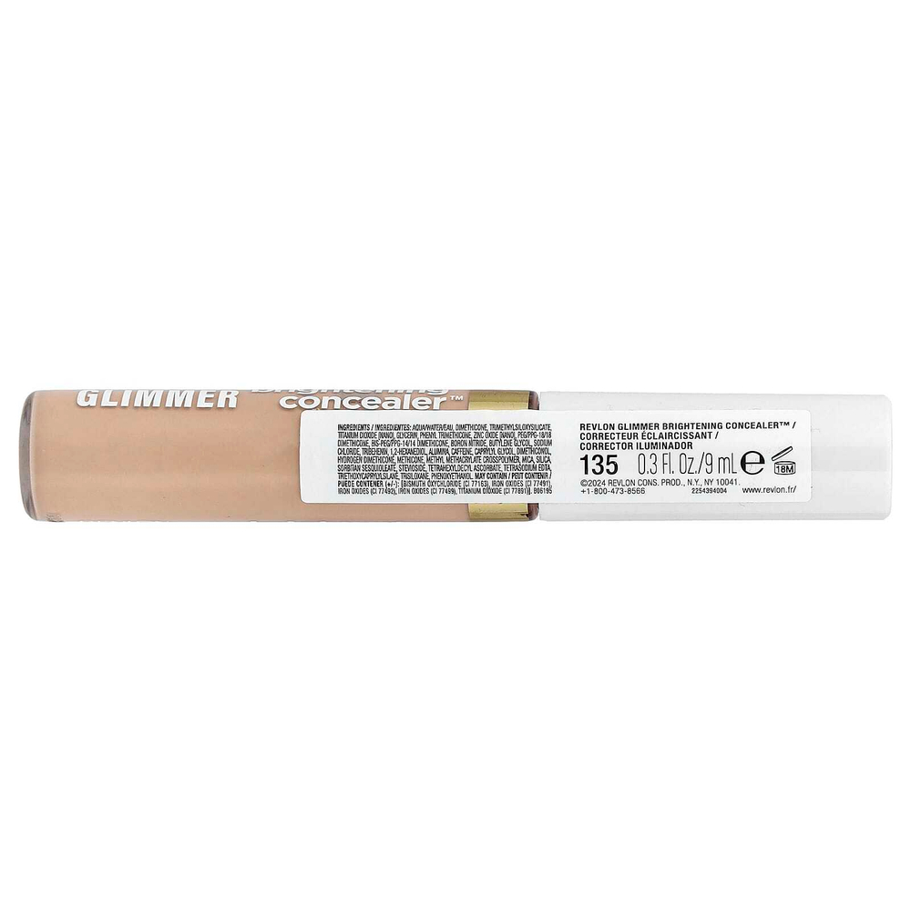Revlon, Glmer, Brightened Concealer™, консилер, 135 шт., 9 мл (0,3 жидк. унции)