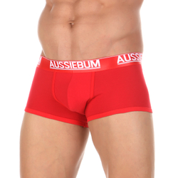 Мужские трусы боксеры красные Aussiebum