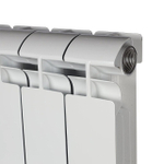 Радиатор алюминиевый STOUT Alpha 500 - 12 секции (подключение боковое, цвет белый)