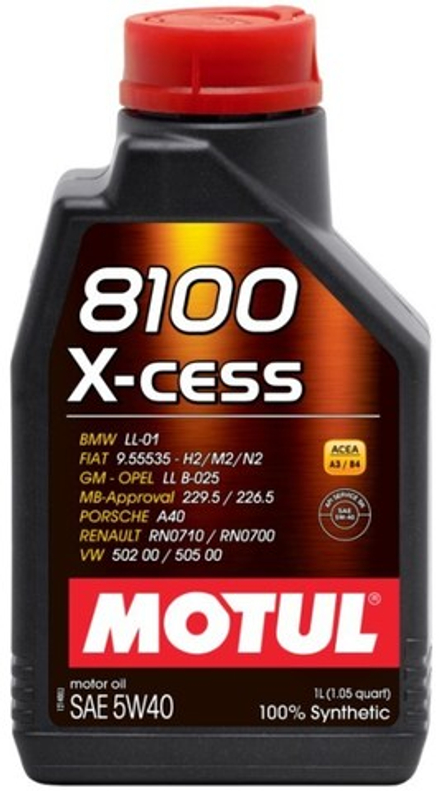 Моторное масло MOTUL 8100 X-cess 5w40 1л