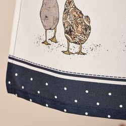 ФАРТУК "FAMILY FARM", 85Х70СМ 100% ХЛОПОК,СИНИЙ, КАЙМА,ТВИЛ,ПРОПИТКА