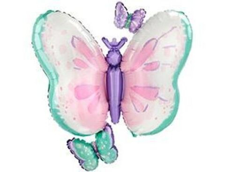 Шар фольгированный ( 73см)фигура Бабочки Нежные, 1 шт.