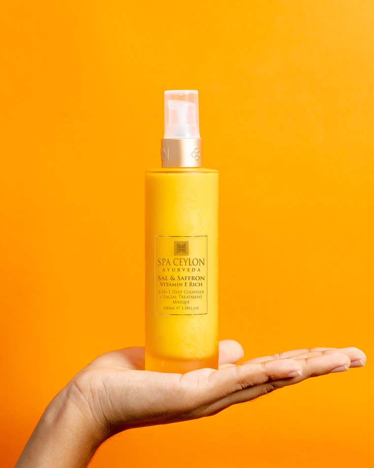 Обогащенный витамином Е гель+ маска  для умывания "ШОРЕЯ И ШАФРАН" (100мл)