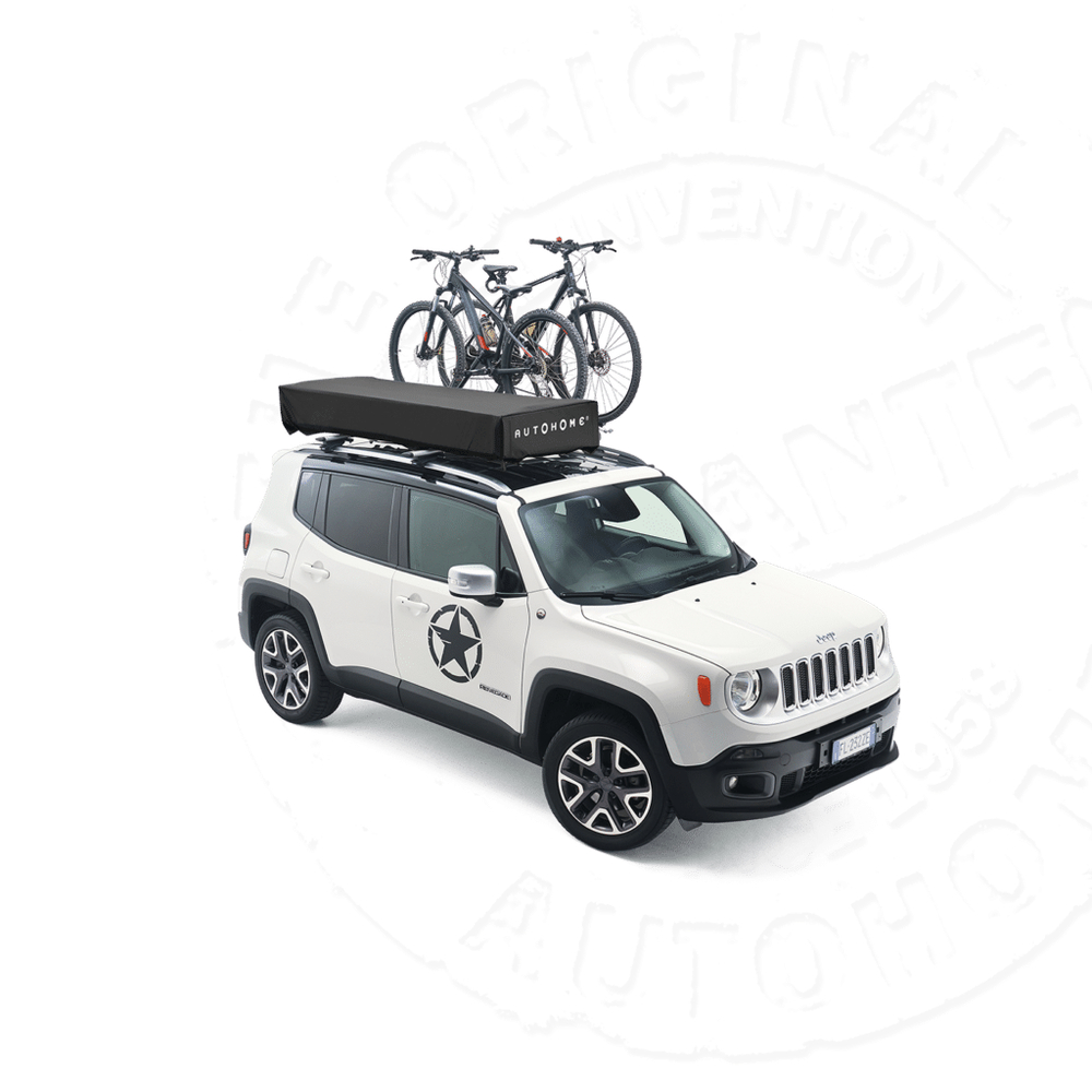 Палатка на крышу автомобиля AUTOHOME OVERCAMP SMALL, тент карбон, лестница 215 мм