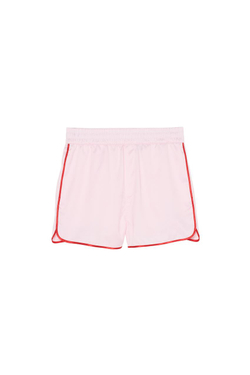 ZARA X BENITO ANTONIO КОНТРАСТНЫЕ АТЛАСНЫЕ ШОРТЫ, РОЗОВЫЙ