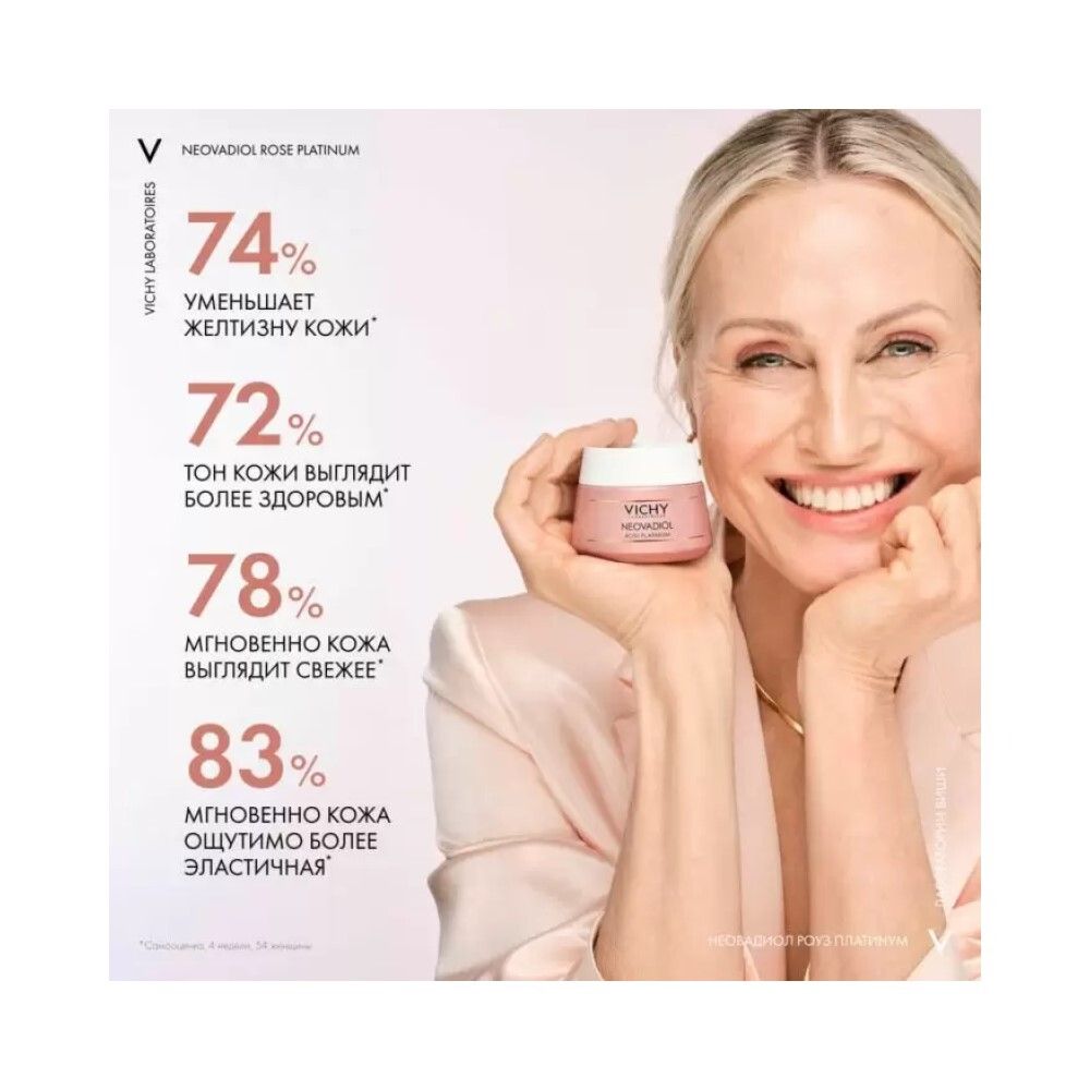 Vichy Neovadiol Rose Platinum Дневной крем для лица, 50 мл