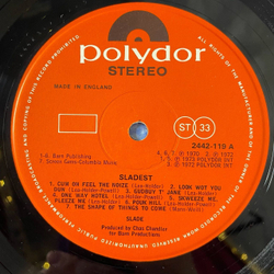 Винтажная виниловая пластинка LP Slade Sladest (UK 1973) Coz I Luv You
