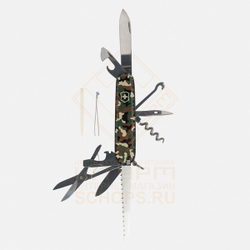 Нож многофункциональный Victorinox Huntsman 91 мм, Woodland