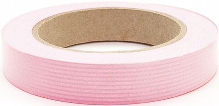 Лента (2 см*50 м) ЭКО, Тонкие полоски, Розовый, 1 шт.