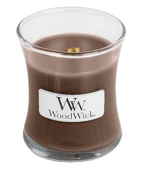 Кожаный портсигар, ароматическая свеча, WoodWick