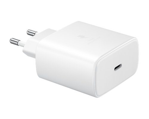 Сетевое зарядное устройство Samsung EP-TA845, USB-C + кабель Type-C, 45Вт, White (Белый)