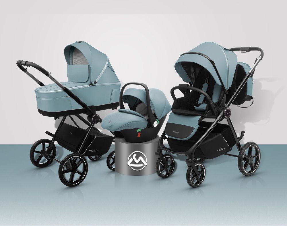 Детская коляска Luxmom 812 3в1 (синий) Детская коляска Luxmom 812 3в1 (синий)