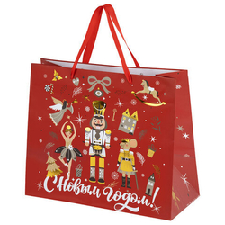 Сумка лам. 26*32*13см Winter Wonderland ассорти 1шт