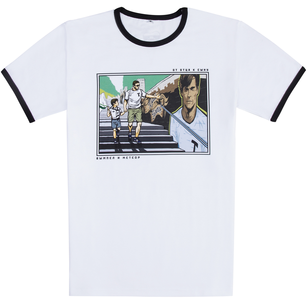Футболка Лестница славы белая