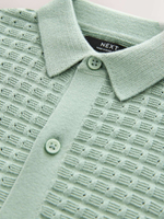 Рубашка трикотажная с коротким рукавом для мальчика Next AA8-947, Светло-зеленый