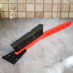 Щетка для снега со съемным скребком, 45см signal red "Techno"