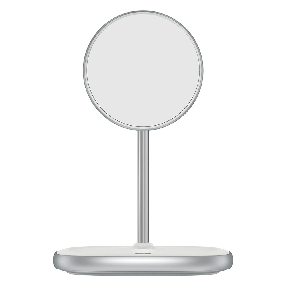 Беспроводная зарядка + Держатель Baseus Swan Magnetic Desktop Bracket Wireless Charger - White