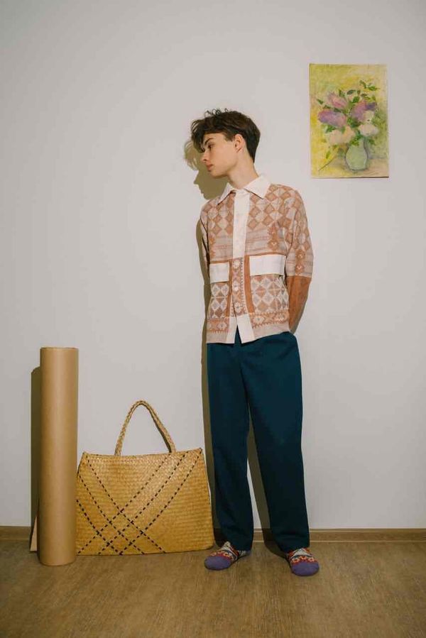 Рубашка Chocolate Rhomb Shirt brown - фото 3