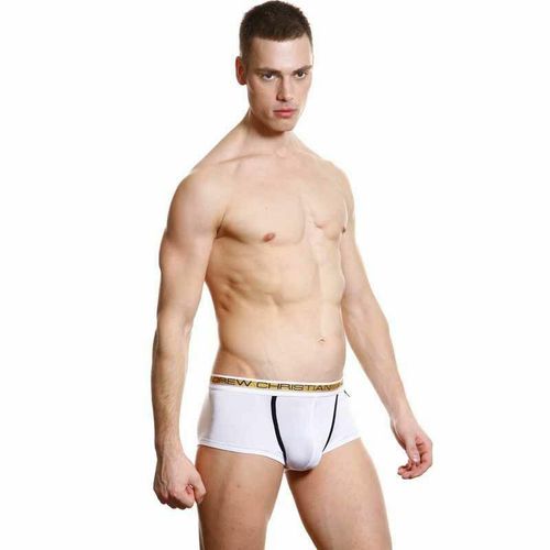 Мужские трусы хипсы белые Andrew Christian Slim Focus Boxer White