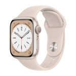 Умные часы Apple Watch Series 8 GPS, 41mm, Aluminium Case with Sport Band, Starlight (Сияющая звезда)