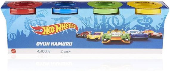 Mattel Hot Wheels Play Dough 4 Pack 100 gr