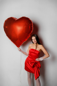 Шар Фольгированный с гелием седце большое 40 " 102 см