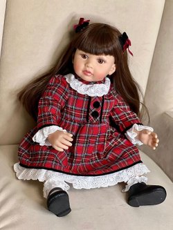 Кукла Реборн мягконабивная 60см в пакете (FA-008)