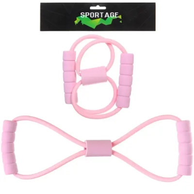 Эспандер трубчатый «Индиго» (нагрузка 4,5-6,8 кг), розовый