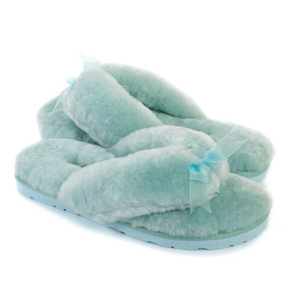 Ugg Fluff Flip Flop II — Lake Blue