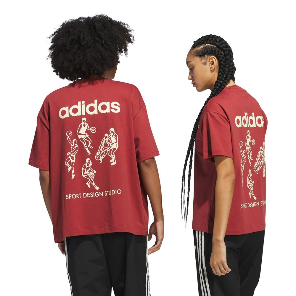 Баскетбольная футболка adidas Sport Design Studio Players Graphic T-shirt Red