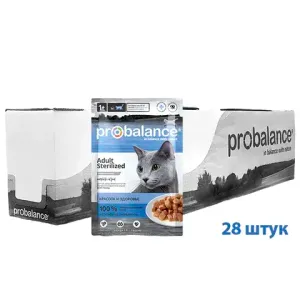 Пауч ProBalance Sterilized для кастрированных и стерилизованных котов и кошек