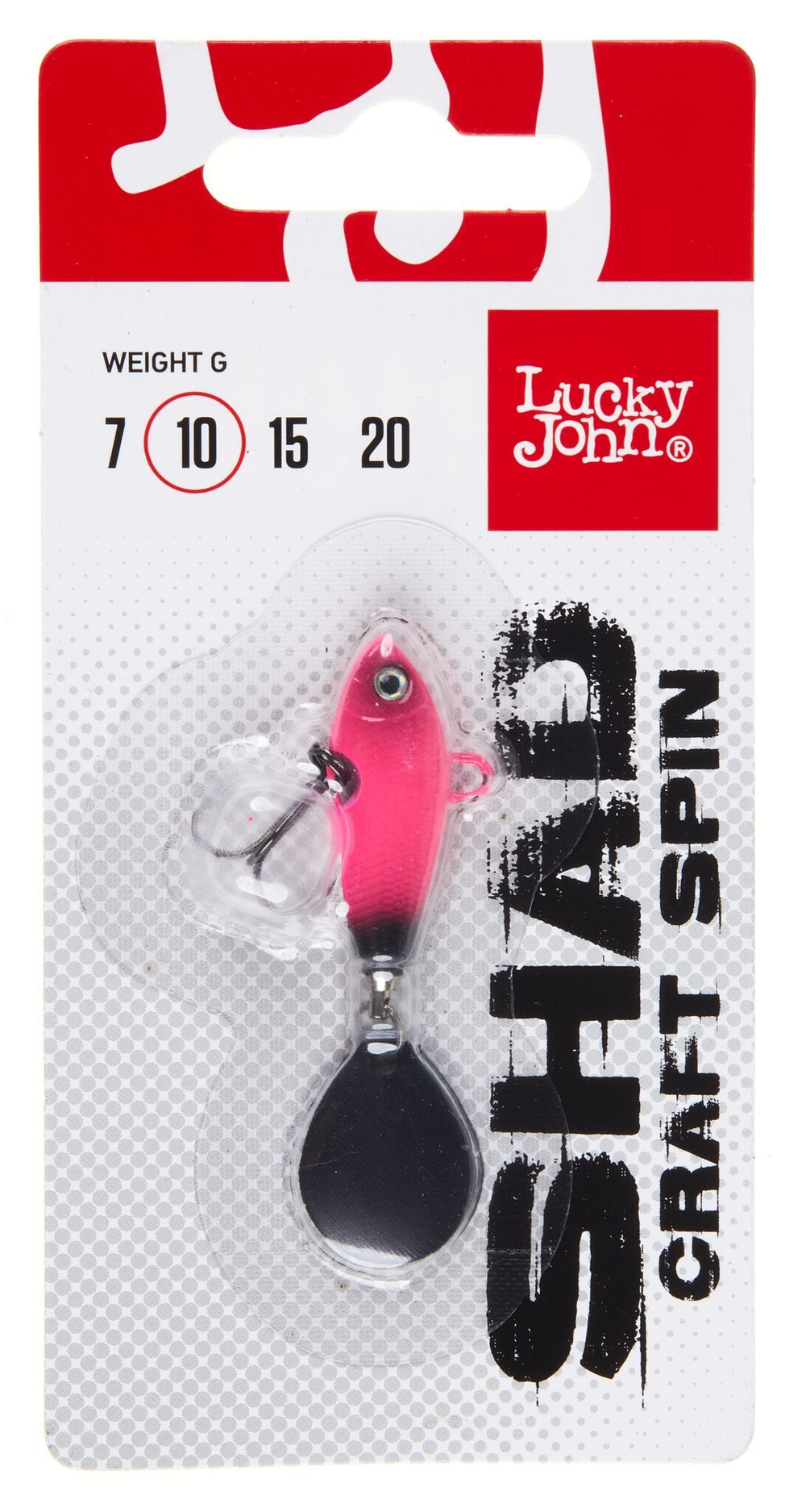 Тейл-спиннер Lucky John SHAD CRAFT SPIN 10.0г  021 в блистере