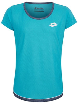 Футболка для девочки теннисная Lotto Shela III Tee Girl - java