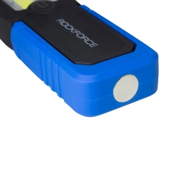 Лампа светодиодная аккумуляторная(5W COB+1W,магнит,180гр.,250Lm,2000mAh,USB провод,время раб.3ч,время заряд.2-3ч,защита гнезда зарядки) RockForce##Rock FORCE RF-F-01402