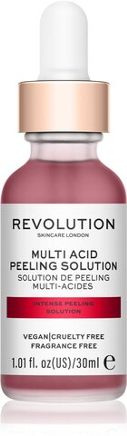 Revolution Skincare Multi Acid Peeling Solution - Скраб для глубокого очищения с AHA /   30  ml  / GTIN 5057566263030