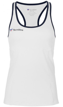 Футболка для девочки теннисная Tecnifibre Lady F3 Tank Top Jr - белый
