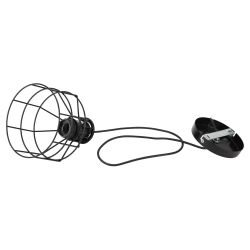 Светильник подвесной (подвес) ЭРА PL9 BK металл, E27, max 60W, высота плафона 230мм, подвеса 800мм, черный