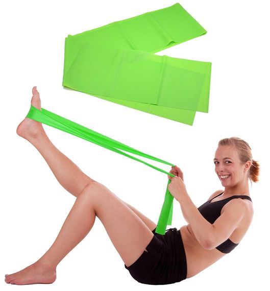 Rezin band \ Жгут спортивный резиновый \ Resistive Exercise Bands yaşıl