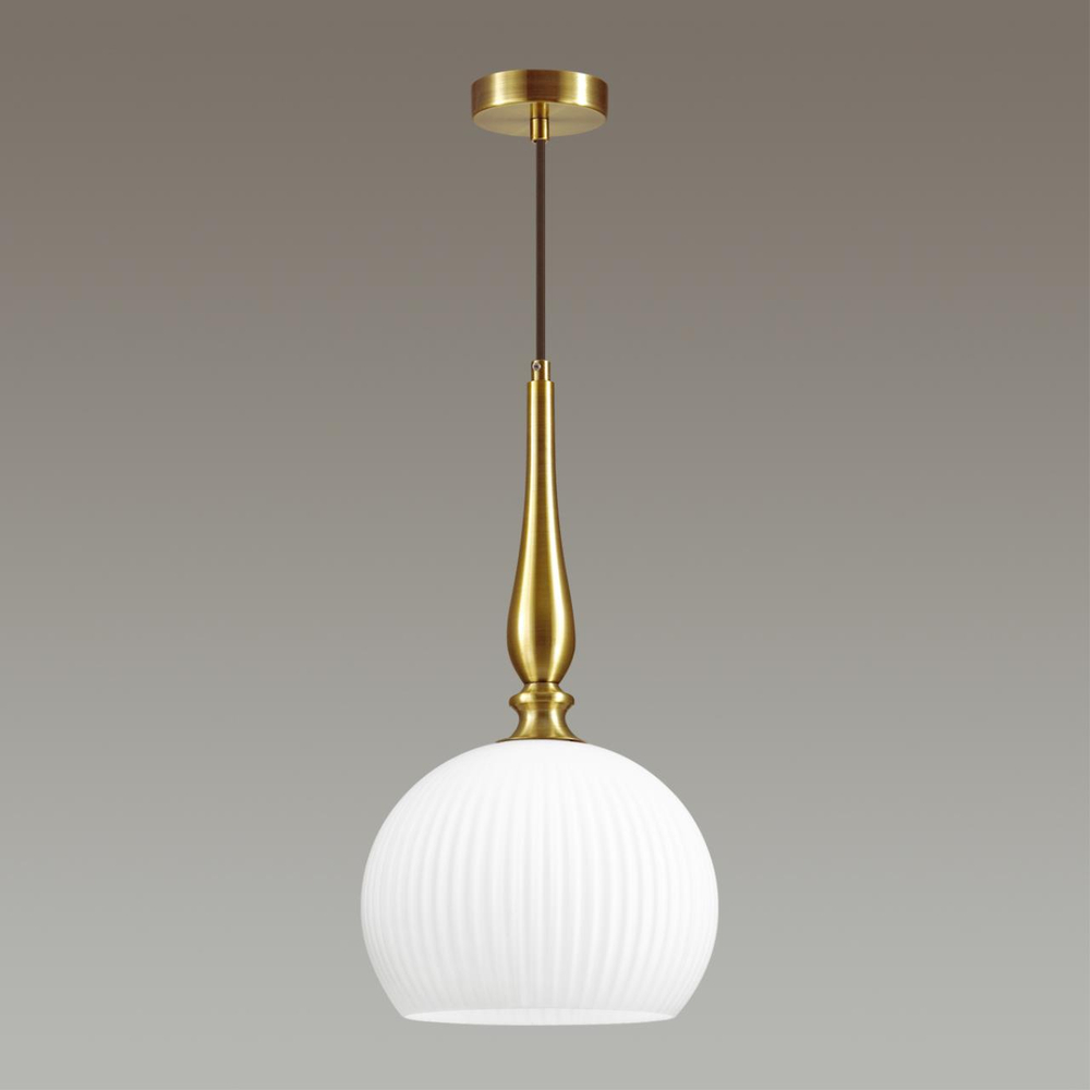 4766/1 PENDANT ODL21 413 белый/бронзовый Подвес E27 60W RUNGA
